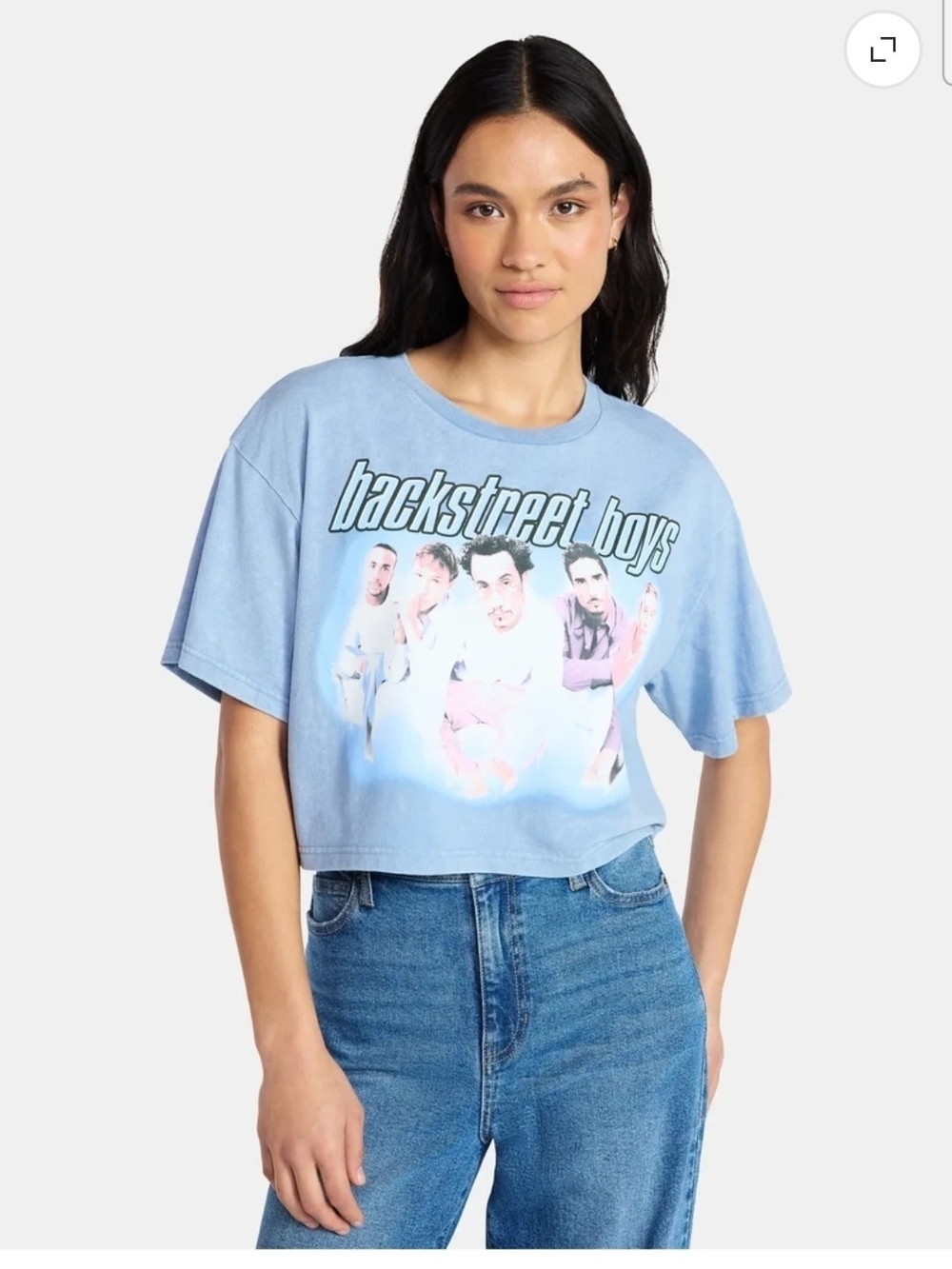 Backstreet Boys Women's BlueSkimmer Tee with Short Sleeves, Size XXS
